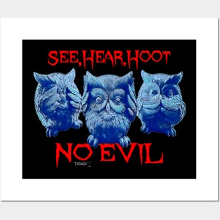 Hoot No Evil Posters and Art